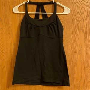 Lululemon Scoop Neck Black Tank Top